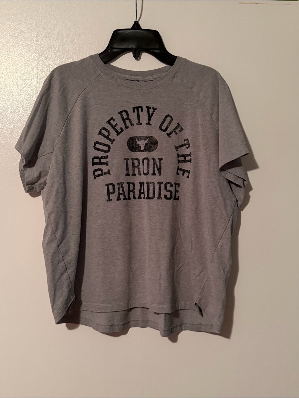 Under Armour Gray 'Property of the Iron Paradise' Short Sleeve Tee